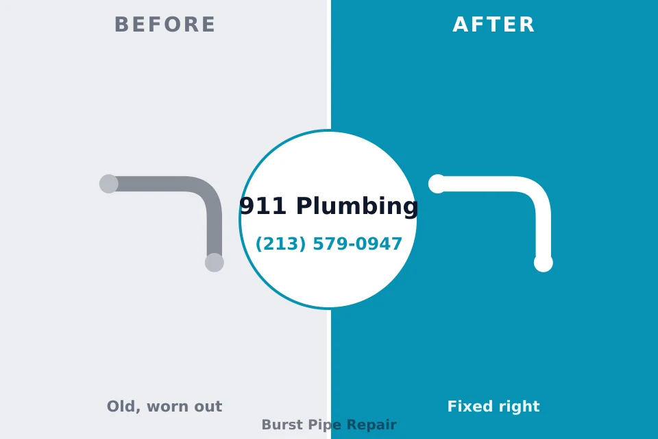Before and after: plumbing repair Redington Beach, FL